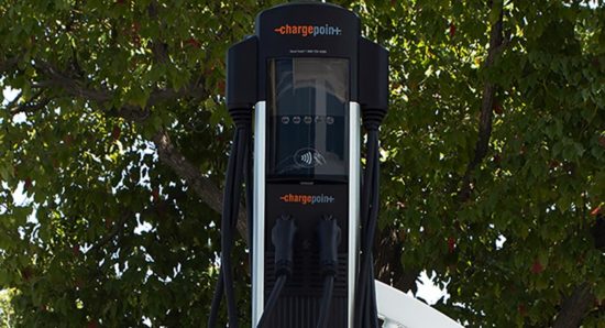 Beam EV ARC can accomodate ChargePoint chargers pre mounted, the full system is delivered and ready to charge.