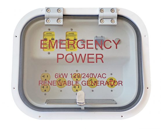 Beam EV ARC emergency power panel provides a source of energy for first responders in disasters and emergencies