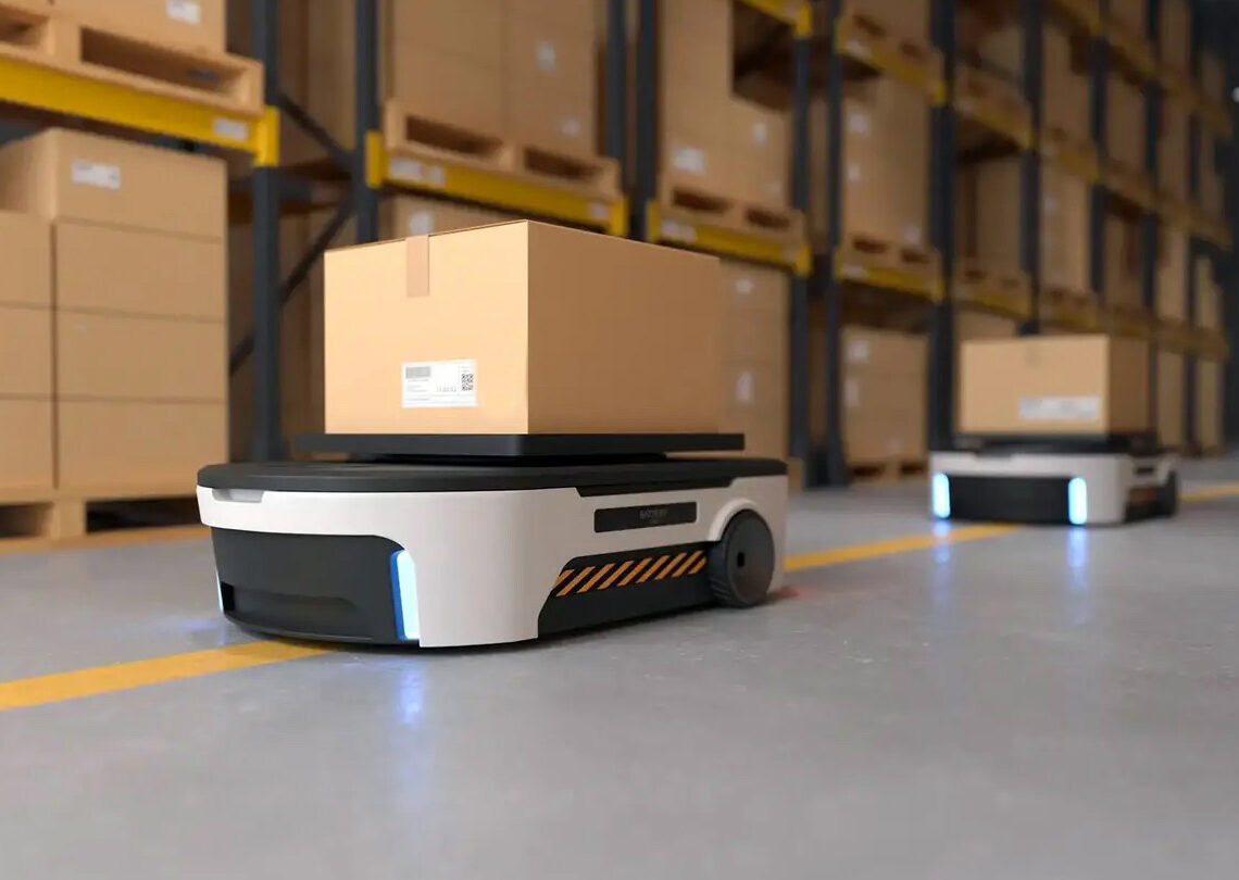 Beam Global-Autonomous-Robots-Logistics-Industry-Stock Image