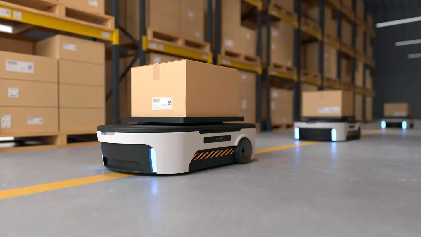 Beam Global-Autonomous-Robots-Logistics-Industry-Stock Image