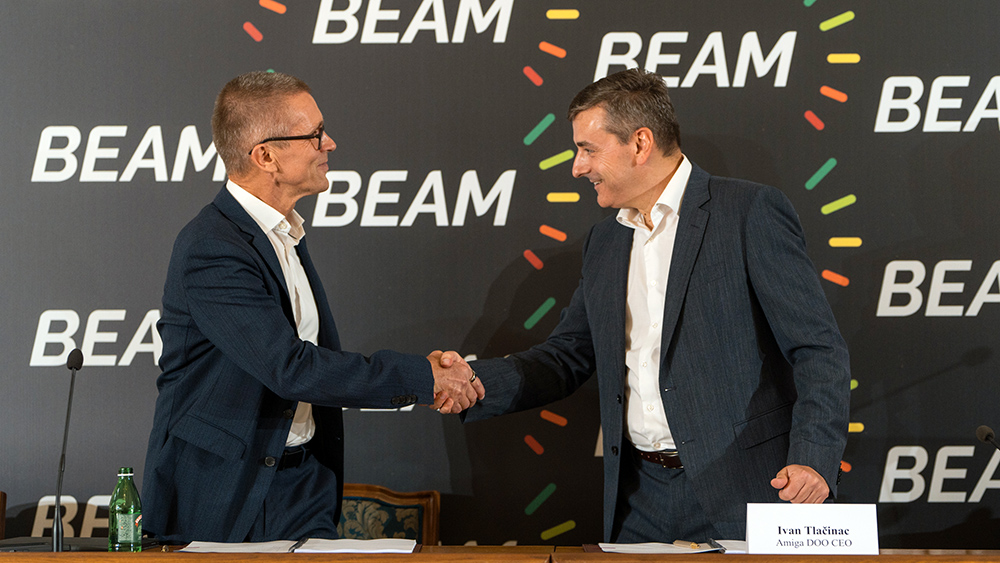 Beam Global-Official Signing Ceremony Acquisition Amiga DOO